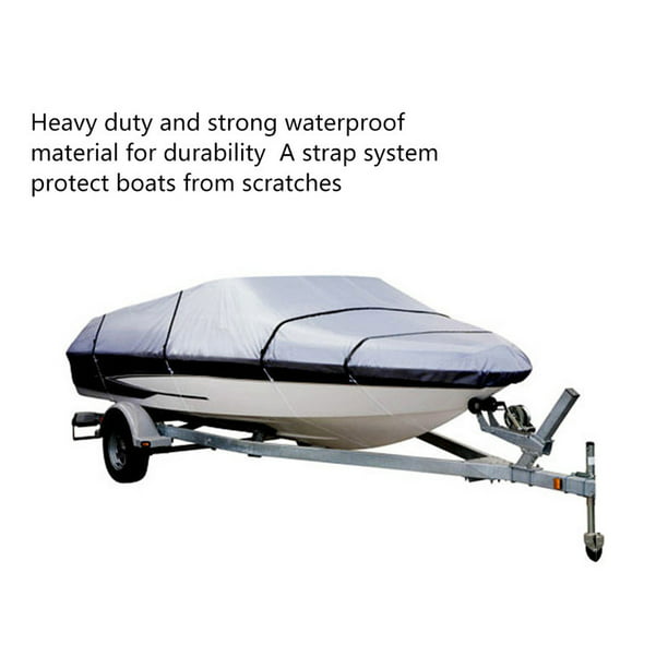 Sizes 23 ft, 24 ft, 25 ft, 26 ft, 27 ft Fits Vhull and Wide Bow Styles Transhield Waterproof Over The Wake Tower Boat Cover for Storage 